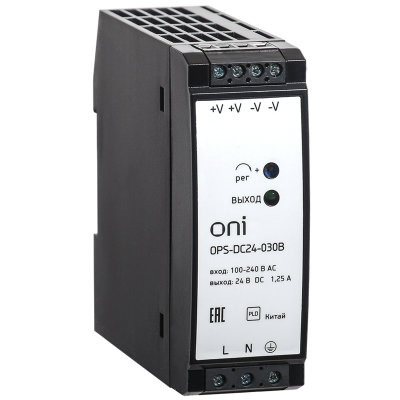 Блок питания OPS 220В AC/24В DC 1,25А 30Вт OPS-DC24-030B Блок питания OPS 220В AC/24В DC 1,25А 30Вт OPS-DC24-030B