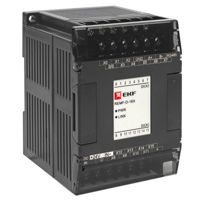 Модуль дискретного ввода REMF 16 PRO-Logic EKF REMF-D-16X Модуль дискретного ввода REMF 16 PRO-Logic EKF REMF-D-16X