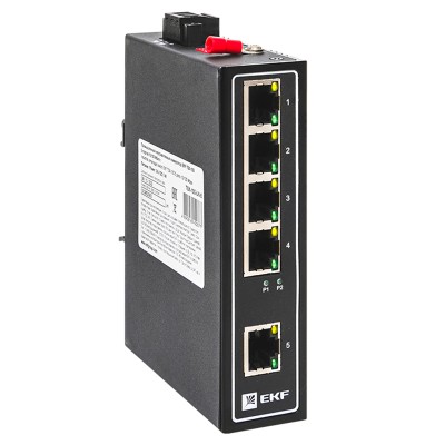 Коммутатор промышленный неуправляемый TSX-100 5 портов 10/100 Мбит/с EKF TSX-100-UN-5 Коммутатор промышленный неуправляемый TSX-100 5 портов 10/100 Мбит/с EKF TSX-100-UN-5