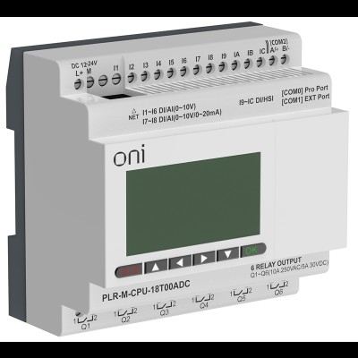 Микро ПЛК PLR-M. CPU DI12/DO06(T) 24В DC PLR-M-CPU-18T00ADC Микро ПЛК PLR-M. CPU DI12/DO06(T) 24В DC PLR-M-CPU-18T00ADC