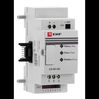 Модуль интерфейсный MODBUS RS 24В PRO-Relay EKF PROxima ILR-IM-24D Модуль интерфейсный MODBUS RS 24В PRO-Relay EKF PROxima ILR-IM-24D